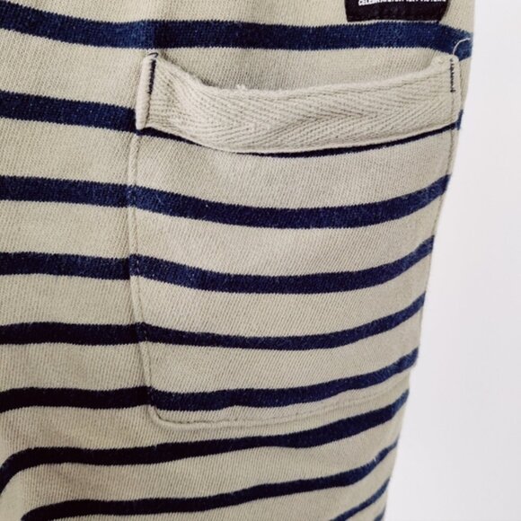 Zara Boy's Cotton Terry Striped Shorts in Tan Blue Size 7 Years Old - Picture 8 of 8